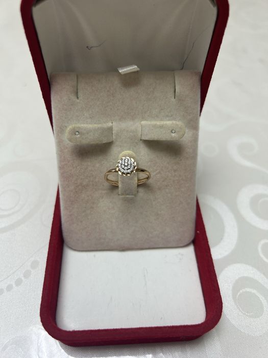 Золотое кольцо 585 пробы Россия