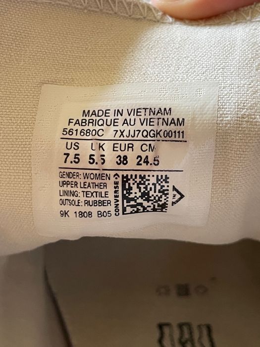 Converse кожени маратонки с платформа 38 номер