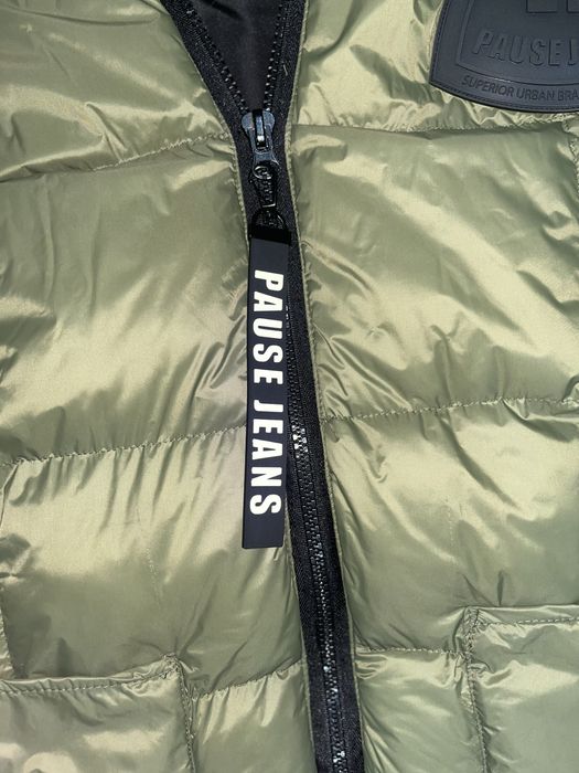 Pause Jeans Мъжко Яке Дълго, Зелено Размер Л/L