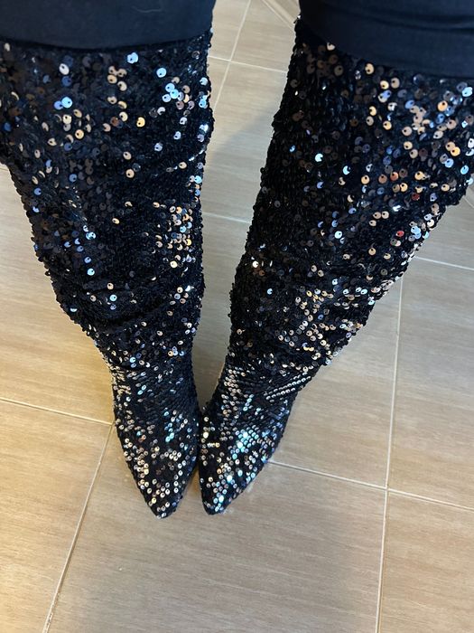 Нови! Паетени ботуши Miss Selfridge номер 41