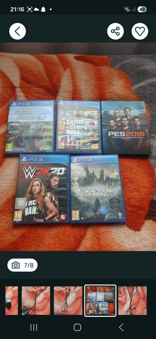 Vand ps 4 cu 5 jocuri