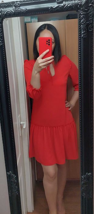 Rochie Caramel roșie, 36, nouă.