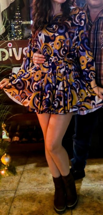 Къса рокля  с колан