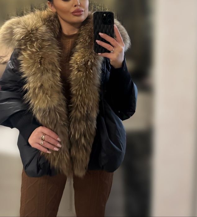 Geaca cu blana naturala