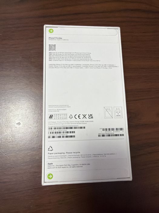 Iphone 17 Pro Max 512GB Nou Sigilat