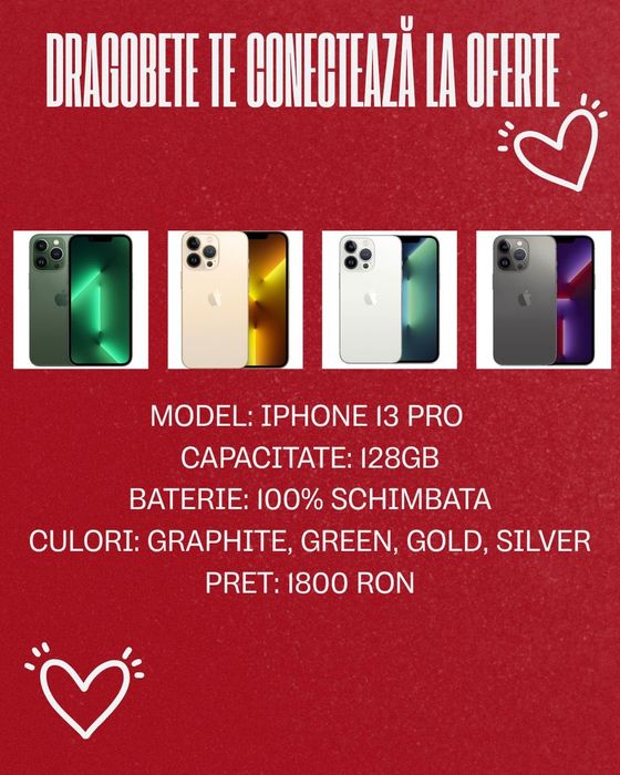 Oferta!! iPhone 13 Pro 128gb Graphite/Green/Gold/Silver Neverlocked