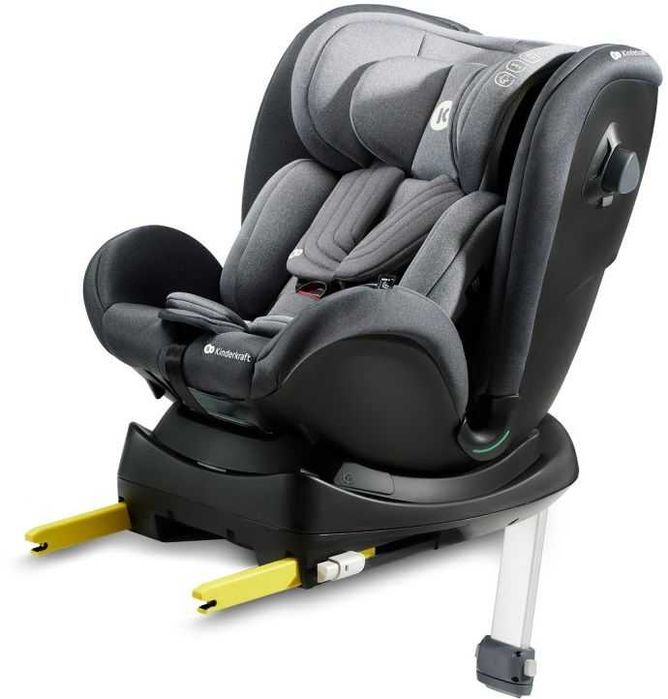 Столче за кола KinderKraft - XRIDER i-Size, 40-125 cm, Grey