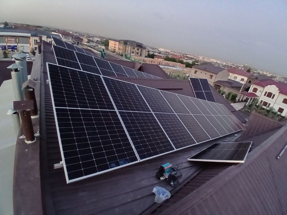 Elektrik / електрик xizmati Quyosh panel oʻrnatish.