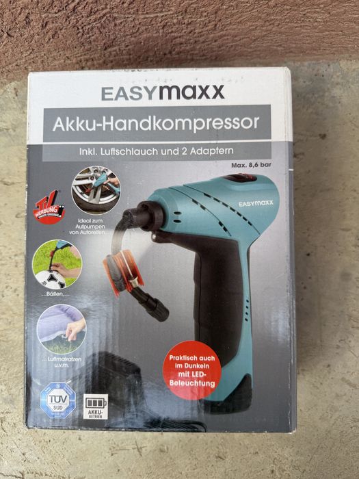 Vând Compresor portabil cu acumulator nou