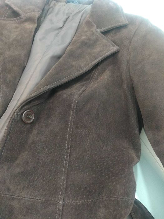 Palton dama piele naturala intoarsa