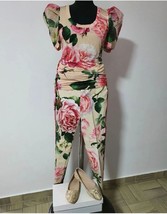 Balerini cu imprimeu snake print din piele naturala moale,confortabili