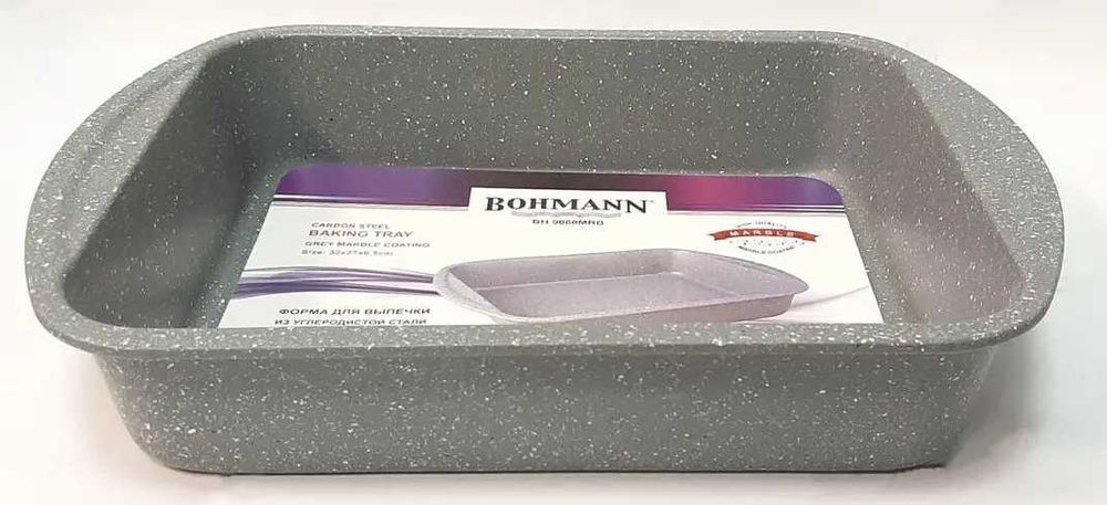 Дълбока Тава за Готвене , Неръждаема стомана , Мраморно покритие