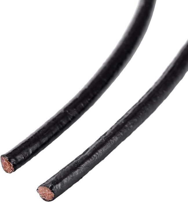 кожена връв, шнур, 2 мм, 3 мм, черно, тъмно кафяво, натурал