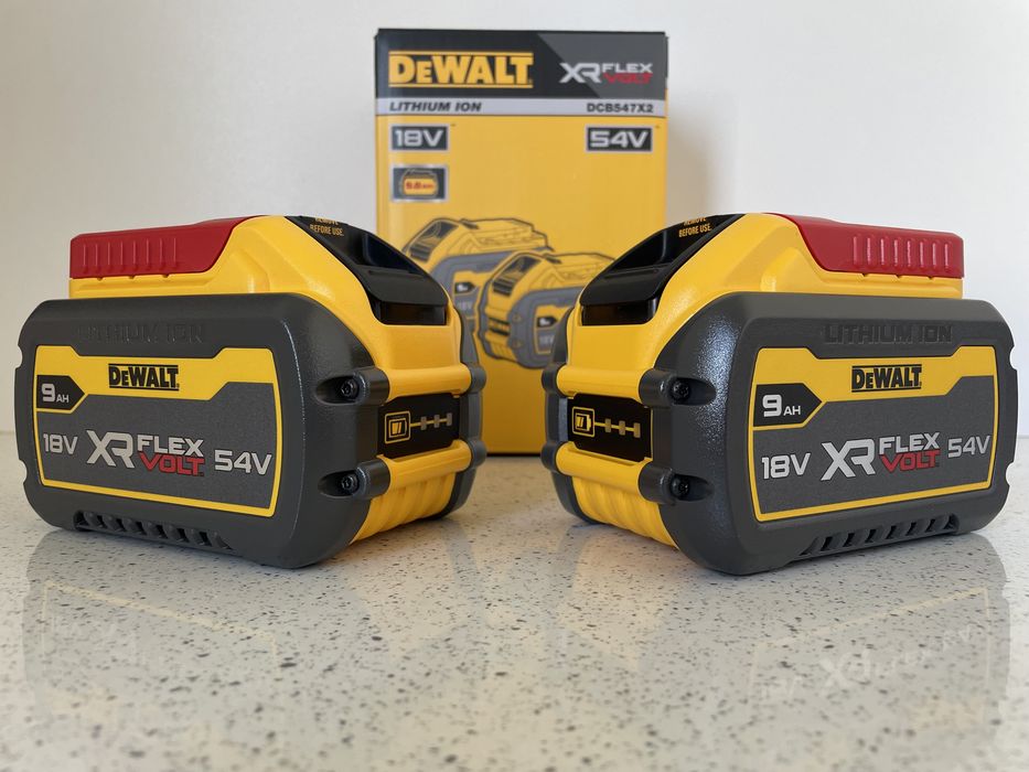 DeWALT DCB547X2 XR. FLEXVOLT Set 2 Baterii 9AH./ (2026.) Original, Nou !