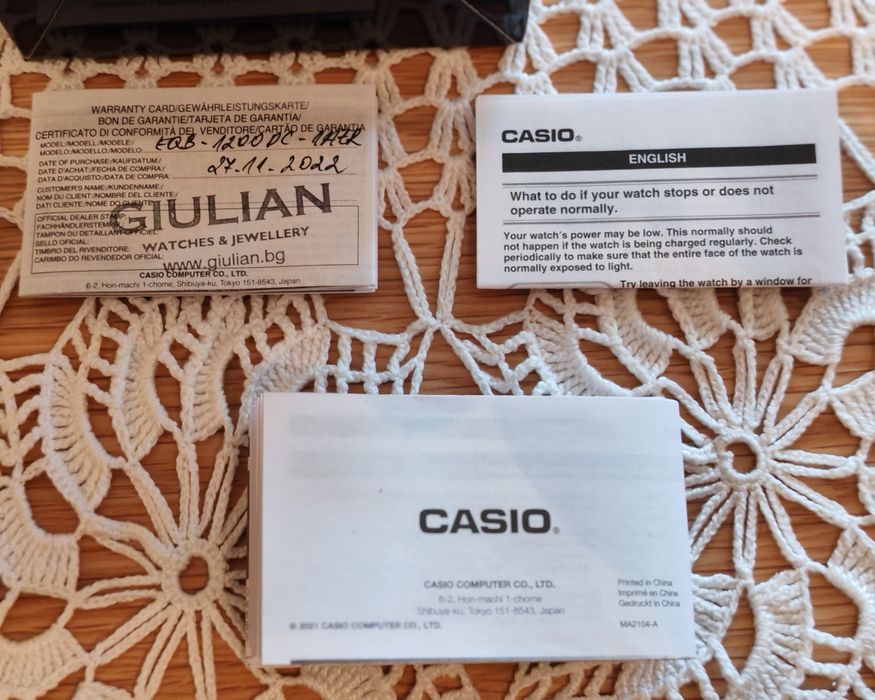 Часовник Casio Ediface