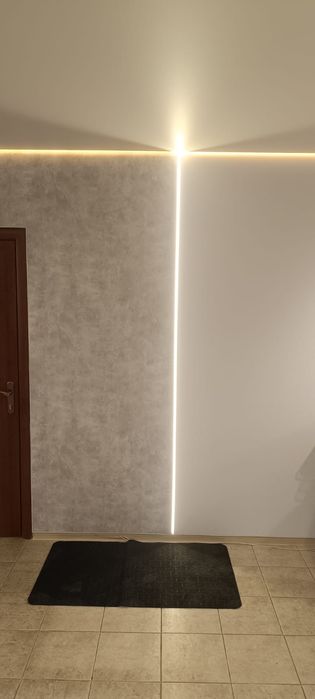 Установка натяжных стен