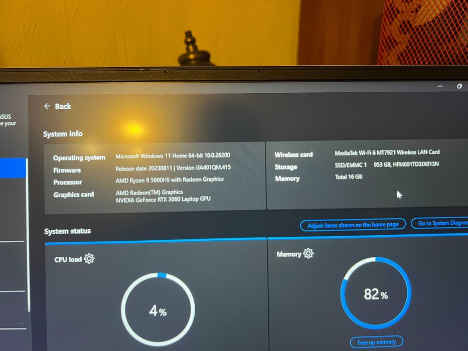 Asus ROG G14 Ryzen 9 5900HS RTX 3060