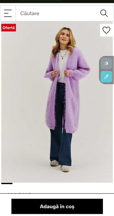 Cardigan pufos dama