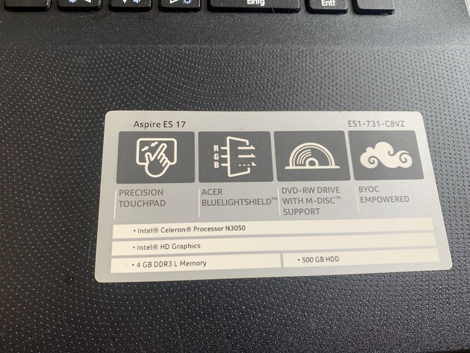 Лаптоп Acer ES1-731 series за части