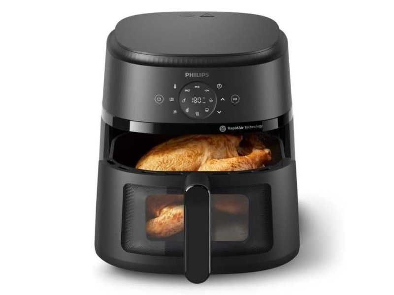 Еър Фрайър Philips 2000 Series NA230/00 – 6.2L, 1700W, Черен