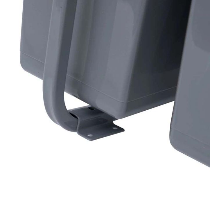 Кош за вграждане с 3 отделения за сортиране на кухненски отпадъци 40 л