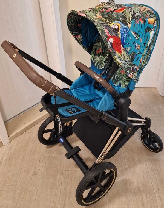 Cybex e-Priam 4 шаси + дизайнерска тапицерия