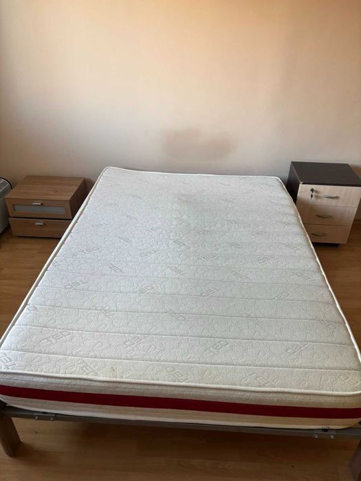 Легло с дървена подматрачна рамка и матрак TED 140x200cm