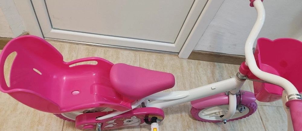 Bicicleta Dino Bikes, pentru fetițe ,  roti de 12 inchi. Noua