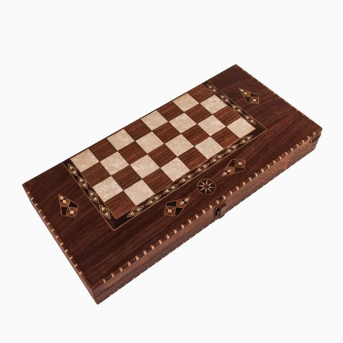 Joc sah si table din lemn si sidef, lucrate 100% manual. Deosebit 2150