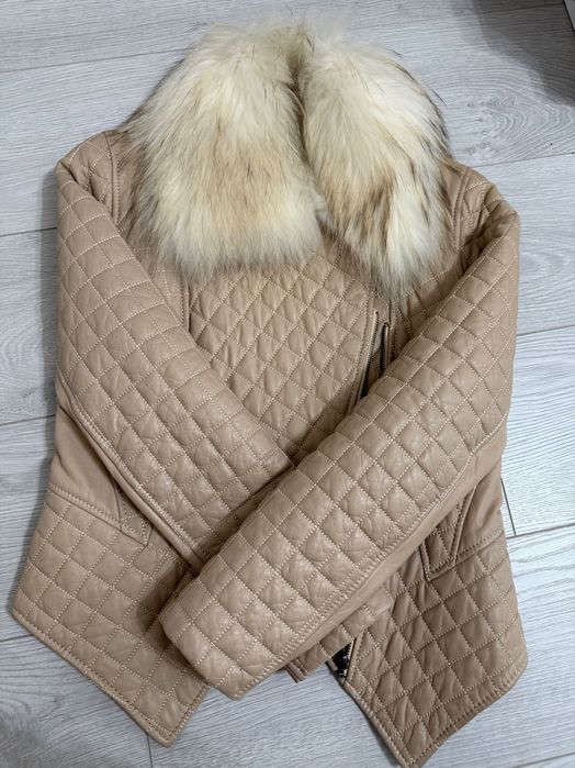 Кожено яке естествена кожа и естествен пух