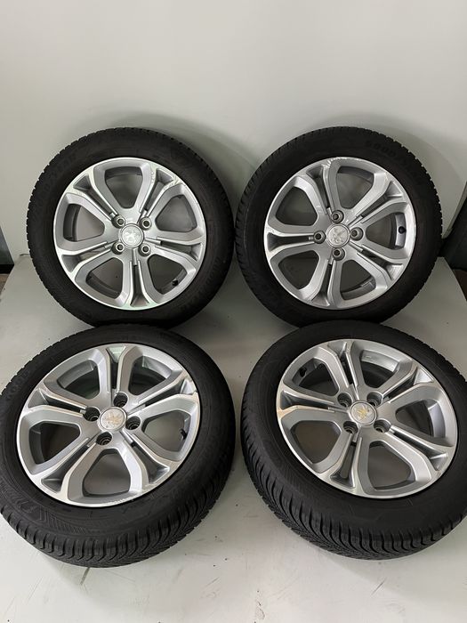Оригинални джанти 16 цола 4х108 за Пежо 208 с гуми 195/55/16