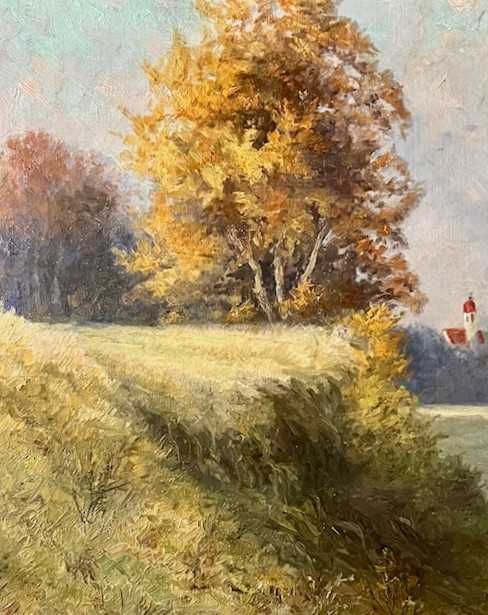 Tablou vechi-127 ani, de COLECȚIE, ramă de COLECȚIE, 70x50+R, ulei/pnz