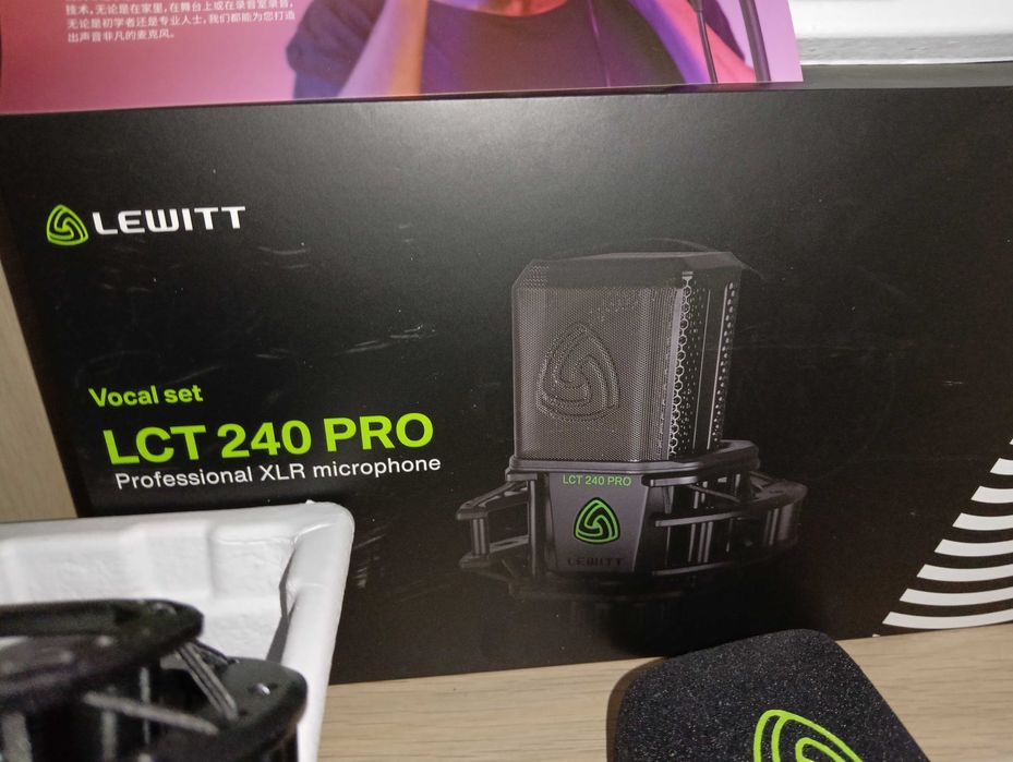 URGENT! Microfon de studio  Lewitt LCT 240 Pro, Și placa sunet