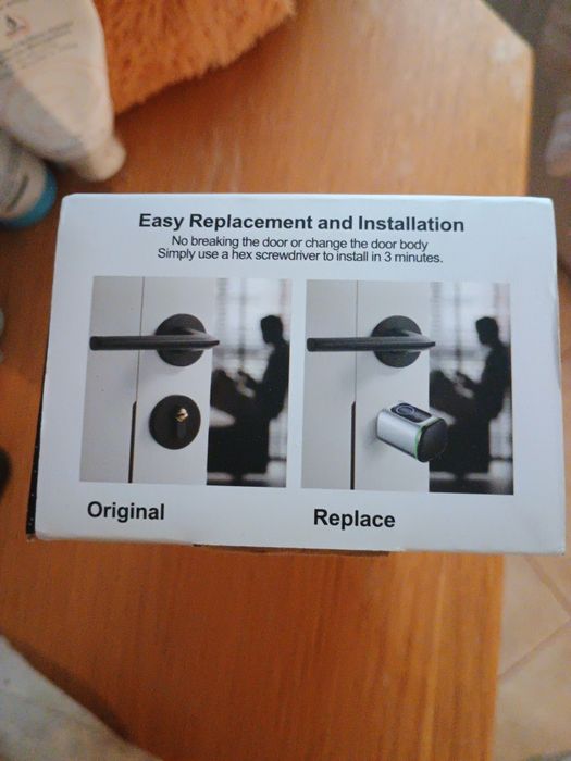 Cilindru electronic Secukey D1, CR123A, Amprenta, Card Mifare 13.56MHz