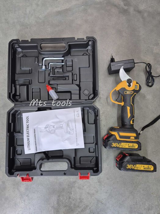 Foarfecă electrică Tho cu 2 acumulatori 36V afișaj LCD