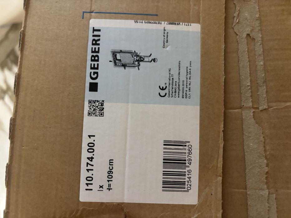 Структура за вграждане Geberit Alpha 8 см