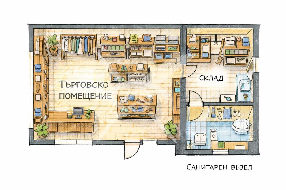 Магазин в кв. Христо Ботев № 95166
