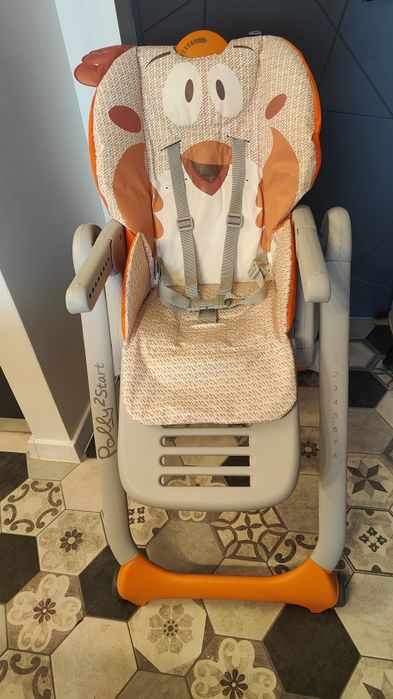 Scaun de masa Chicco Polly 2 Start 4roti, Fancy Chicken