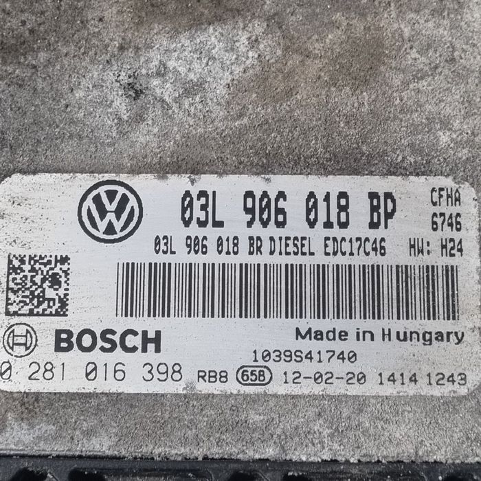 Calculator motor Skoda Yeti 2.0 TDI 2009 - 2013 110CP Manuala CUUA CFHA DFSA CLCA Euro5 ...