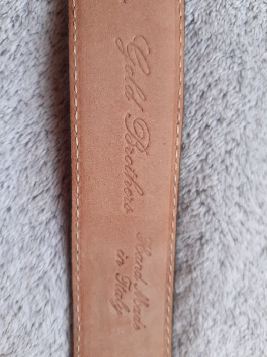 Gold Brothers curea piele made italy