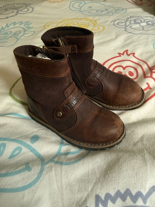 Детски боти за момиче Timberland естествена кожа