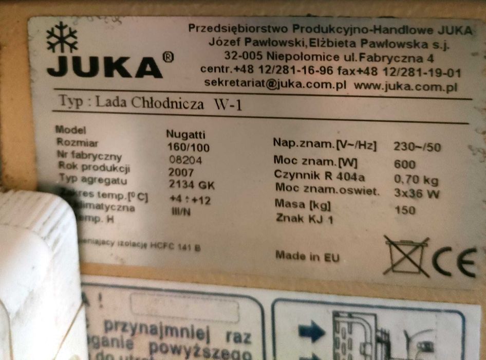 Vitrina Cofetarie Juka Nugatti