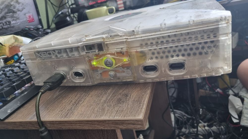 Consola Xbox classic editie crystal