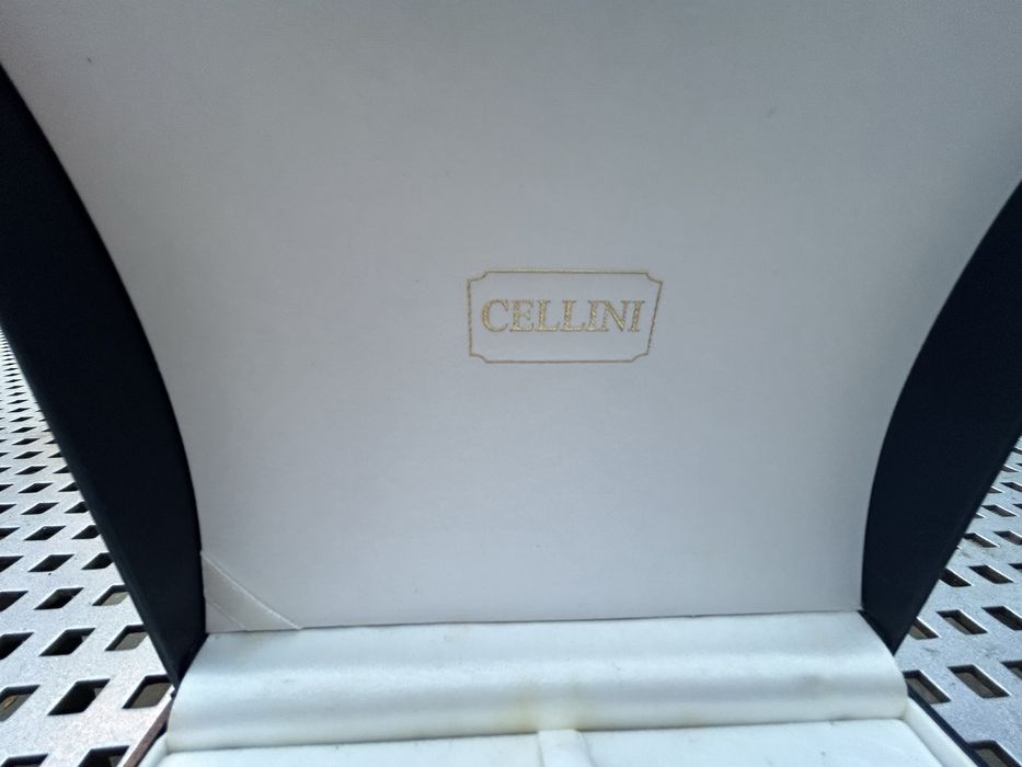 Cercei, lantisor, pandantiv aur alb 18k, zirconiu, Cellini