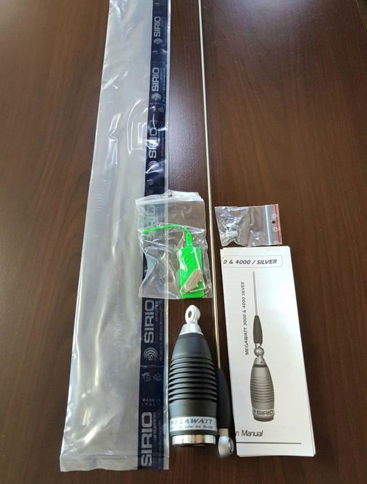 Antena radio CB - Sirio Megawatt 3000/4000 PL Silver (noua/garantie)