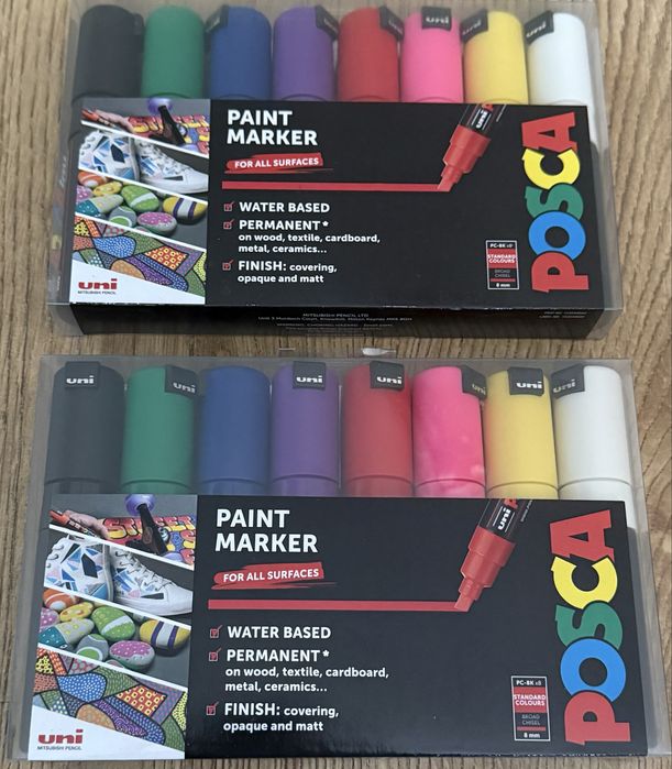 Posca pachet de 8 bucati groase 7mm