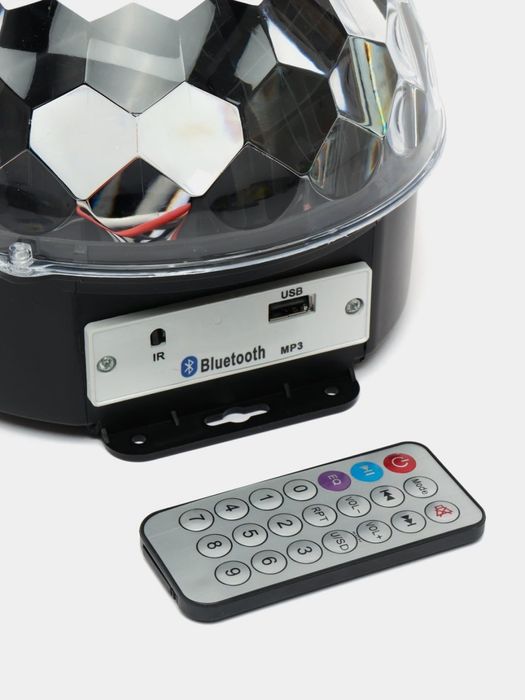 Diskoshar Bluetooth kolonka bilan, masofadan boshqarish pulti bilan