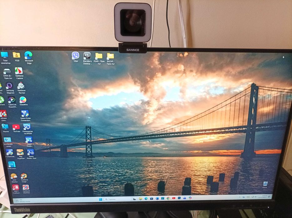 2K Webcam SANNCE W400 – автофокус, 2 микрофона