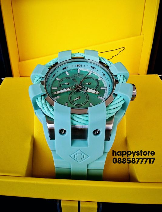 INVICTA Bolt Shock Turquoise 54 mm, Инвикта нов ръчен часовник