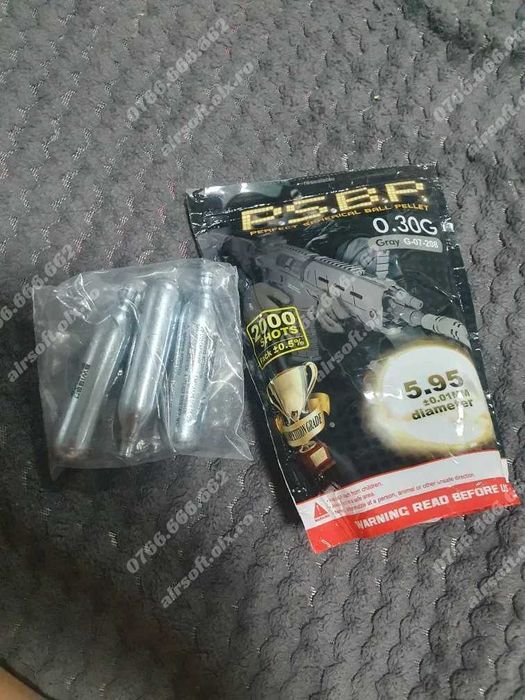 PISTOL CU SUNET PUTERNIC!! Modificat 5J+ Nou Airsoft / Full Metal Co2